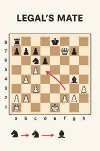 chess checkmate in 4 steps example